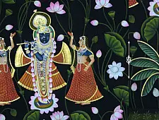 Pichwai Painting ~ Kamal Talai Srinath ji ~ { 3 X 5 Feet}